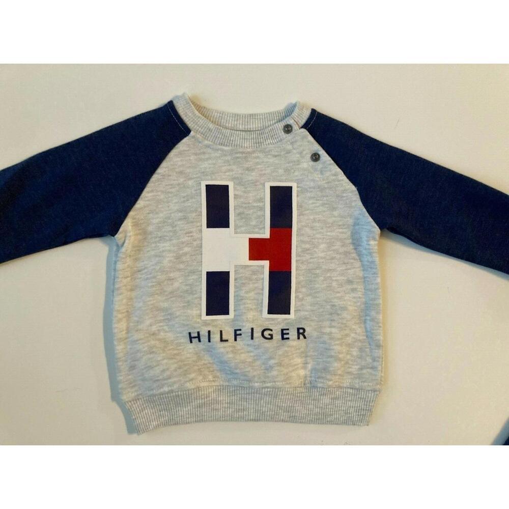 Tommy Hilfiger Baby Boy's Sweatshirt &Jogger Pants 2 Piece Set Size 24 M - Picture 7 of 10